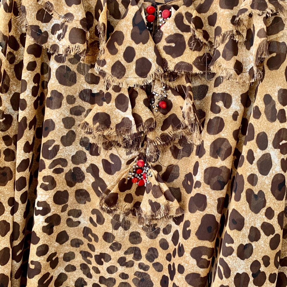 Leopard Print Blouse - image 2